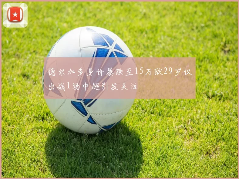 德尔加多身价暴跌至15万欧29岁仅出战1场中超引发关注
